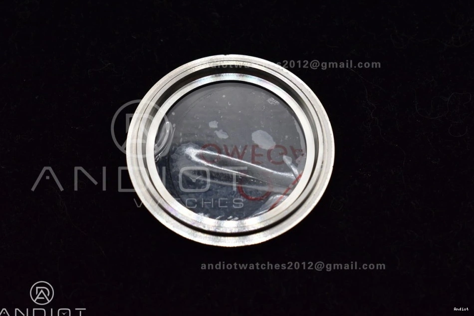 Speedmaster Movement Sapphire Back Crystal Winding OMF Transparent with Manual SS Chrono SS on Dial Black Bracelet MoonWatch 0106